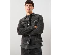 Calvin Klein Jeans Classic Trucker Jacket, Black, Size S, Men Black