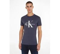Calvin Klein Jeans Core Monologo Slim T-Shirt - Navy, Navy, Size 2Xl, Men Navy