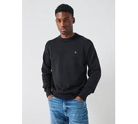 Calvin Klein Jeans Cotton Monogram Logo Knitted Jumper - Black, Black, Size M, Men Black
