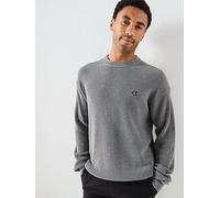 Calvin Klein Jeans Cotton Waffle Knitted Jumper - Grey, Grey, Size Xl, Men Grey