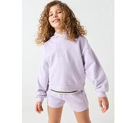 Calvin Klein Jeans Girls CK Hooded Sweatshirt, Purple, Size Age: 16 Years Purple