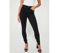 Calvin Klein Jeans High Rise Skinny Jean - Black, Black, Size 30, Inside Leg 32, Women Black