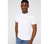 Calvin Klein Men's Short Sleeve Badge Classic Cotton Jersey T-Shirt, White (Bright White), M