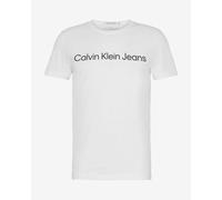 Calvin Klein Men’s Short Sleeve Round Neck Core Institutional Logo Slim Fit T-Shirt, White (Bright White), 3XL