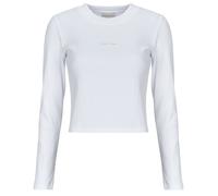 Calvin Klein Jeans Long Sleeve T-shirt A- LS MONOGRAM BABY TEE in White EU L