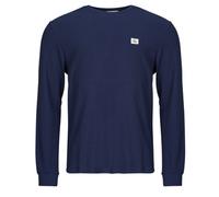 Calvin Klein Jeans Long Sleeve T-shirt LS WAFFLE BADGE CREWNK TEE in Marine EU XL