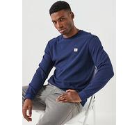 Calvin Klein Jeans Long Sleeve T-shirt LS WAFFLE BADGE CREWNK TEE in Marine EU XL