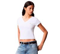 Calvin Klein Jeans Lv047c910g Short Sleeve Top White XL Woman