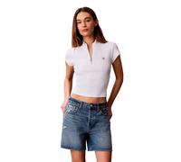 Calvin Klein Jeans Lv047g240g Short Sleeve Top White M Woman