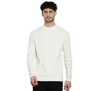 Calvin Klein Jeans Men Blown Up Mock Jumper, White (Ivory), L