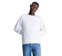 Calvin Klein Jeans Men Ck Essential Sweatshirt no Hood, White (Bright White), XL