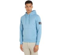 Calvin Klein Jeans Men Hoodie Badge, Blue (Dusk Blue), XXS
