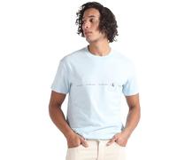 Calvin Klein Jeans Men Logo Repeat Tee S/S Knit Tops Blue, XS