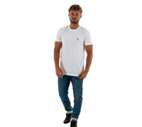 Calvin Klein Jeans Men Short-Sleeve T-Shirt Ck Essential Slim Fit, White (Bright White), M