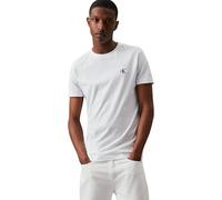 Calvin Klein Jeans Men Short-Sleeve T-Shirt Ck Essential Slim Fit, White (Bright White), XXS