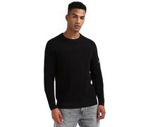 Calvin Klein Jeans Men's Badge Easy Sweater J30J323989, Black (CK Black), XXL