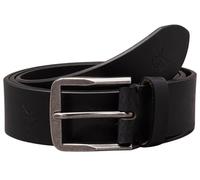 Calvin Klein Jeans Men's Classic Flat 3.5cm Leather Belt, Black (Allover Print), 47,2 inches