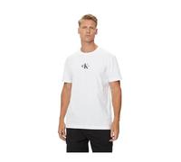 Calvin Klein Jeans Men's Monologo Short Sleeve Round Neck T-Shirt, White (Bright White), M