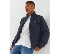 Calvin Klein Jeans Men's Padded Nylon Harrington Jacket, Navy, Size M, Men Navy