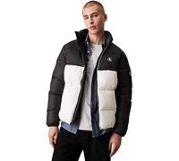 Calvin Klein Jeans Men's Transitional Puffer Jacket, Multicolor (Ivory/Ck Black), S