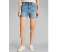Calvin Klein Jeans Mid Rise Mom Short, Blue, Size 30, Women Blue