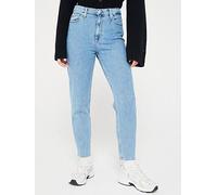 Calvin Klein Jeans Women's Mom Jean J20j221588 Tapered, Denim Medium, 28W