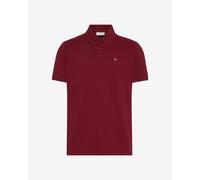 Calvin Klein Men’s Short Sleeve Monogram Pique Cotton Polo Shirt, Red (Renaissance Red), S