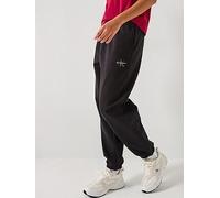Calvin Klein Jeans Monologo Cuffed Joggers, Black, Size S, Women Black