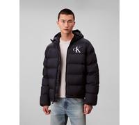 Calvin Klein Jeans Nylon Monogram Puffer Jacket Blue Navy - M