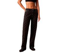 Calvin Klein Jeans Signature 90´s Straight Fit Lv047e620g Jeans Black 28 / Regular Woman