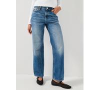 Calvin Klein Jeans Signature 90S Straight Ck, Blue, Size 34, Inside Leg 32, Women Blue