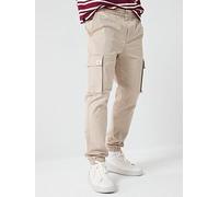 Calvin Klein Jeans Skinny Elastic Twill Cargo Pants, Khaki, Size 2Xl, Men Khaki