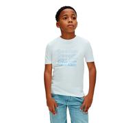 Calvin Klein Jeans Stacked Logo Short Sleeve T-shirt White 12 Years Boy
