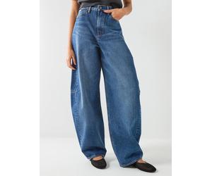 Calvin Klein Jeans The Extreme Barrel Jean, Blue, Size 32, Inside Leg 32, Women Blue