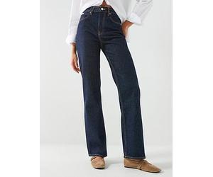Calvin Klein Jeans The Straight Boot Jeans, Blue, Size 26, Inside Leg 32, Women Blue