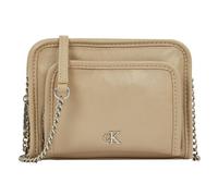 Calvin Klein Jeans Utility Shoulder Bag Genuine Leather 34 cm beige