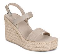 Calvin Klein Jeans Wedge sandals WEDGE ESPAD 70 WEBBING LTH in Beige 6.5