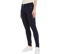 Calvin Klein Jeans Women Jeans Mid Rise Skinny Fit, Blue (Denim Dark), 26W / 32L
