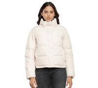 Calvin Klein Jeans Women Winter Jacket Monologo Short Puffer, Beige (Putty Beige), XL