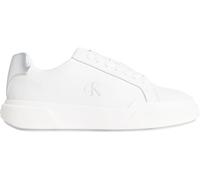 Calvin Klein Jeans Women's Chunky Cupsole Laceup LTH MET YW0YW01948 Low Top, White (Bright White/Silver), 6.5