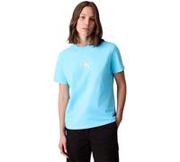 Calvin Klein Jeans Women's SS 20s Classic Logo TEE LV047C856G Graphic Tees, Blue (Atmosphere Blue), L