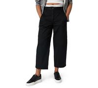 Calvin Klein Jeans Women's Stretch Cotton Twill Barrel Leg LV044D662G Casual Pants, Black (Black), XL