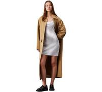 Calvin Klein Jeans Women's Summer Tank Dress, Multicolor (Ck Black/Bright White Striped), 3XL