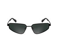Calvin Klein Jeans Women's Sunglasses CKJ25200S - Matte Black, Solid Grey Lens