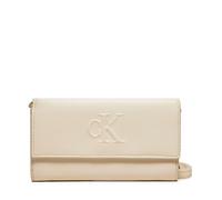 CALVIN KLEIN JEANS Women's wallets and purses DEBOSS SCULPTED LONG FOLD STRAP WALLET