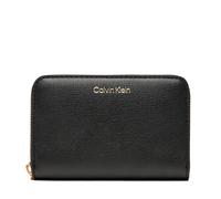 CALVIN KLEIN JEANS Women's wallets and purses Square wallet with zipper and metallic foil logo