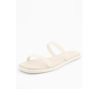 Calvin Klein Jelly Double Bar Slide, Grey, Size 37, Women Grey