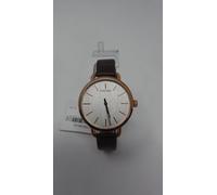 Calvin Klein K7B236G6 Rose Gold PLated Brown Leather Strap Watch