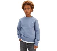 Calvin Klein Kids' Unisex Sweatshirt Mini Badge with Round Neckline, Blue (Infinity 17-4015 Tcx), 14 Years