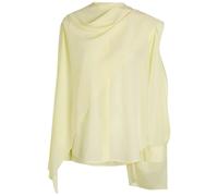 Calvin Klein Kiki Scarf-effect Silk-crepe Blouse - Yellow Lemon - 44 (UK12 / M)
